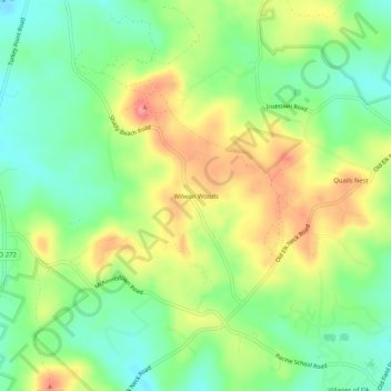 Wilwon Woods地形图、海拔、地势
