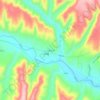 下碾张家地形图、海拔、地势