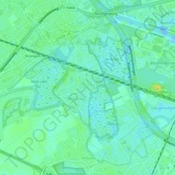 Grond地形图、海拔、地势