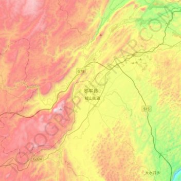 罗平县地形图、海拔、地势