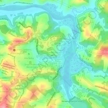Morro do Major地形图、海拔、地势