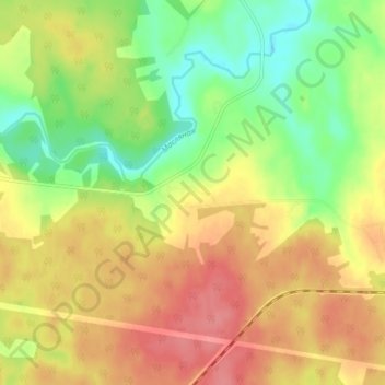 Резвино地形图、海拔、地势