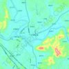 怀城街道地形图、海拔、地势