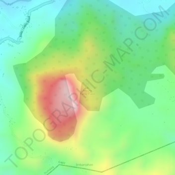 Mount Panginraon地形图、海拔、地势
