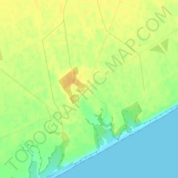 Longbeach地形图、海拔、地势