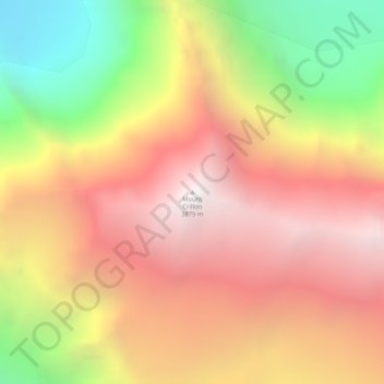 Mount Crillon地形图、海拔、地势