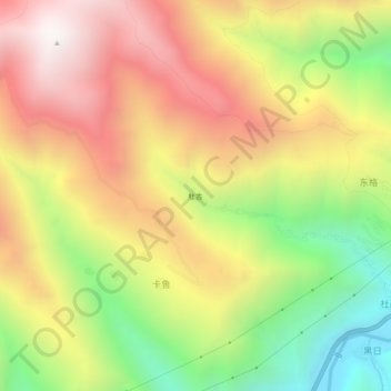 杜古地形图、海拔、地势