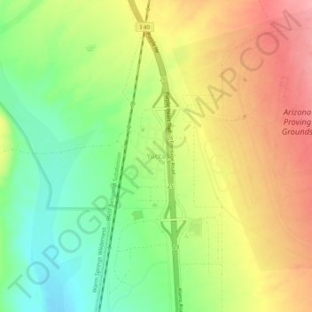 Yucca地形图、海拔、地势