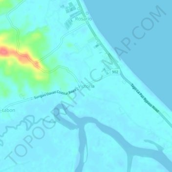 Victoria地形图、海拔、地势