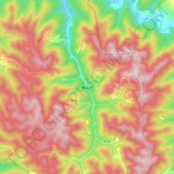 泰山乡地形图、海拔、地势