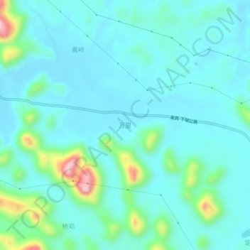 万里地形图、海拔、地势