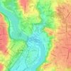 South Hadley Falls地形图、海拔、地势