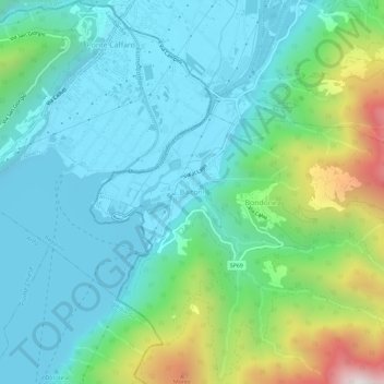 Baitoni地形图、海拔、地势