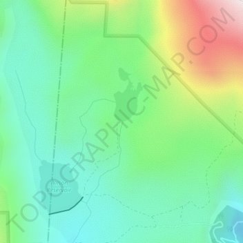 Big Horn Dam地形图、海拔、地势