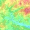Le Claud地形图、海拔、地势
