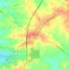 Nottingham地形图、海拔、地势