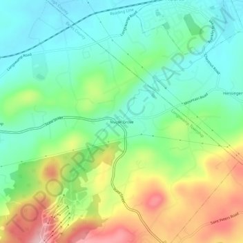 Maple Grove地形图、海拔、地势