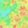 Les Farges地形图、海拔、地势