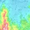 黃泥墩地形图、海拔、地势
