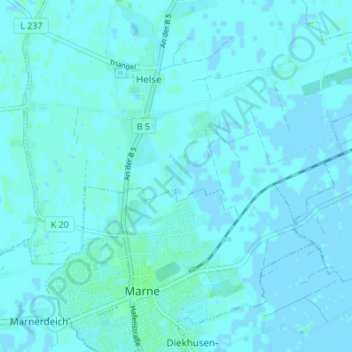 Zippelkoog地形图、海拔、地势