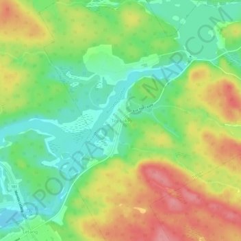 Tee Lake地形图、海拔、地势