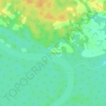 Nueva Nazareth地形图、海拔、地势