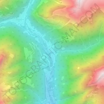 Frasco地形图、海拔、地势