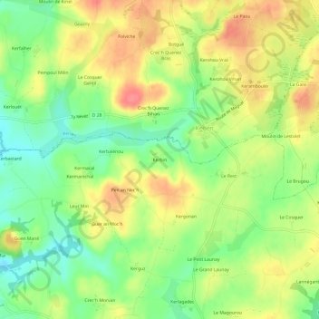 Kerbin地形图、海拔、地势