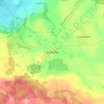 Rambow地形图、海拔、地势