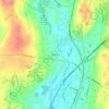 Yalesville地形图、海拔、地势