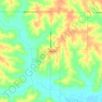 Cosgrove地形图、海拔、地势