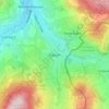 Dippach地形图、海拔、地势