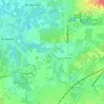 Metsteren地形图、海拔、地势