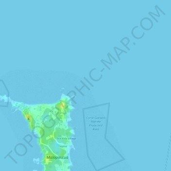 Deep Slope地形图、海拔、地势