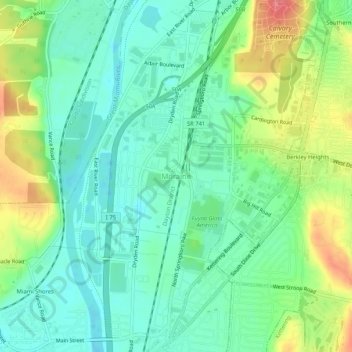 Moraine地形图、海拔、地势