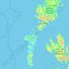 Western Isles地形图、海拔、地势