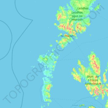 Western Isles地形图、海拔、地势