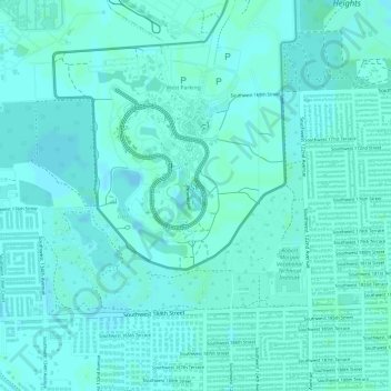 Amazon Forest地形图、海拔、地势