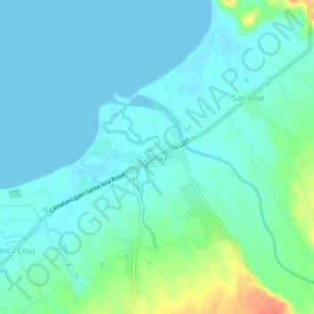 Baua地形图、海拔、地势