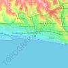 Portslade by Sea地形图、海拔、地势
