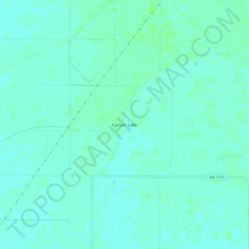 Carson Lake地形图、海拔、地势