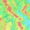 定國山地形图、海拔、地势