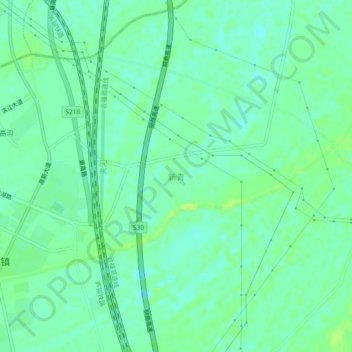 新青地形图、海拔、地势