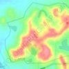 小平山地形图、海拔、地势