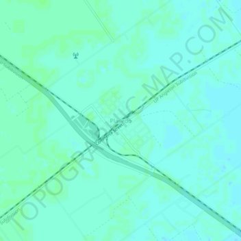 Placedo地形图、海拔、地势