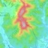 五云山地形图、海拔、地势