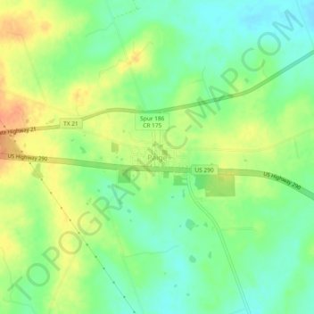 Paige地形图、海拔、地势