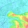 八卦山地形图、海拔、地势