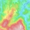 Les Fagoux地形图、海拔、地势