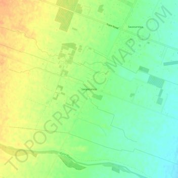 Swannanoa地形图、海拔、地势